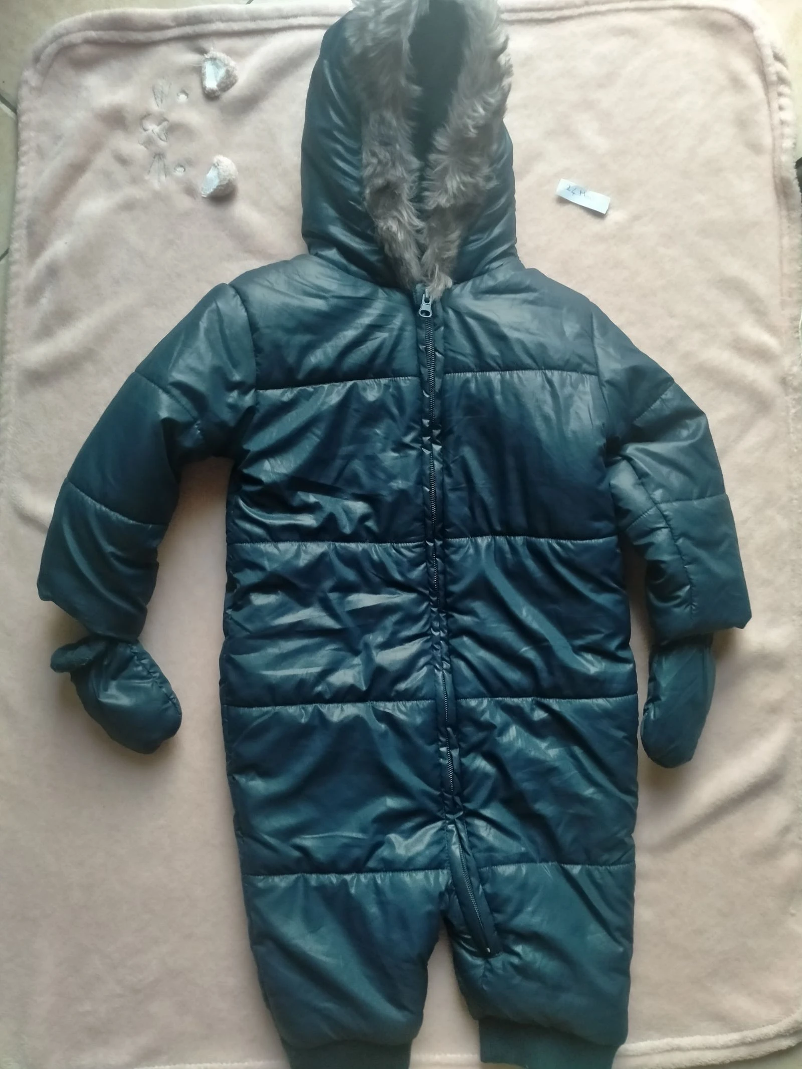Combinaison pilote Little Boy 24 mois bleu marine avec capuche